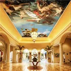 Европейский ангел, масляная живопись, фотообои, 3D роскошный отель, гостиная, потолок в Европейском стиле, Настенные обои, домашний декор