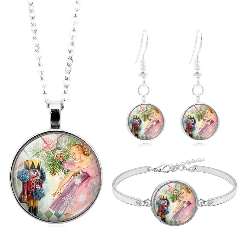 Щелкунчика балетные арт бижутерия со стеклянными кабошонами набор модное