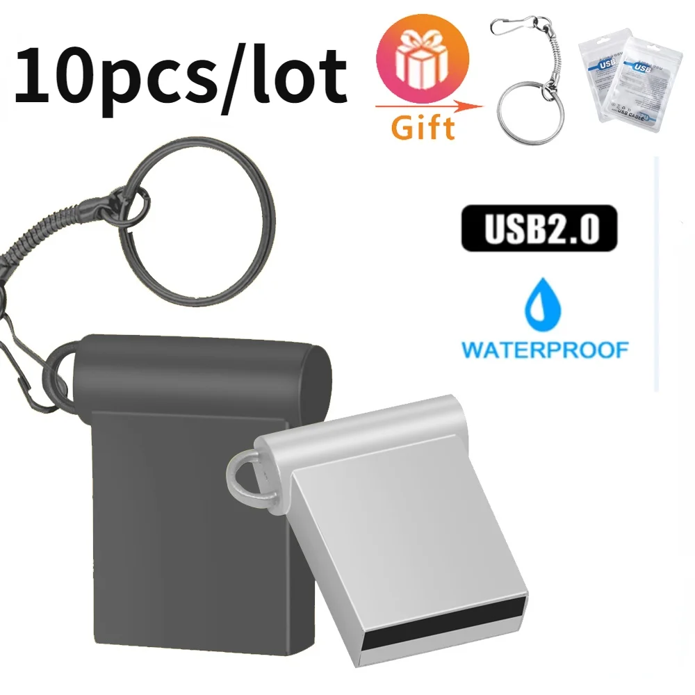 

10pcs/lot Usb pen drive 2.0 64GB 32GB 16GB 8GB 4GB mini flash drive USB 2.0 Custom logo pendrive portable memory stick Pendrive