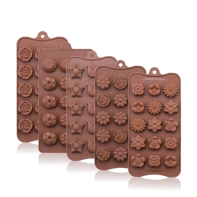 Новинка Платье с цветочным узором для шоколадная форма Набор DIY силиконовые