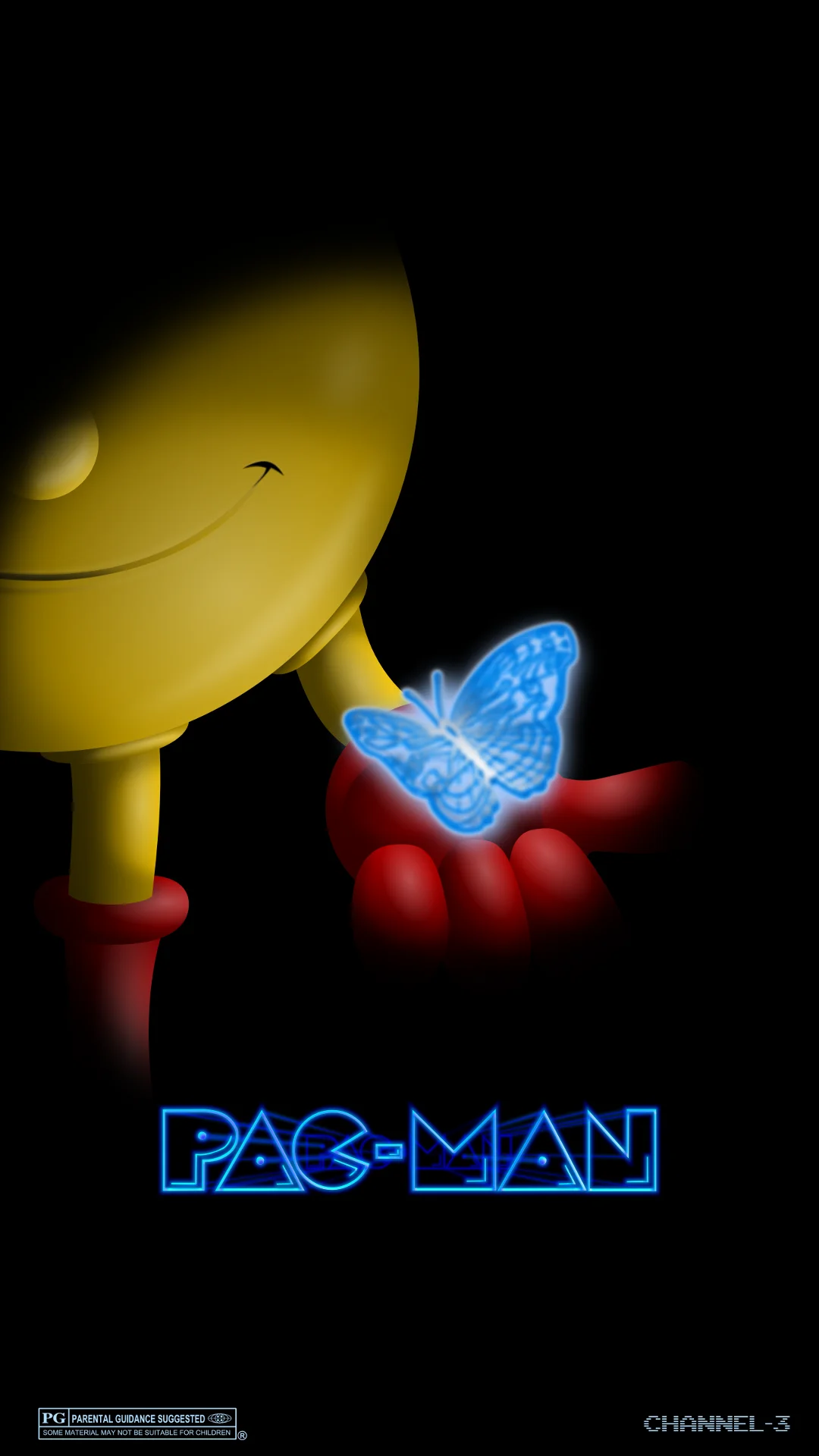 Геометрический винтажный рекламный постер Pacman для видеоигр ретро-Картина на