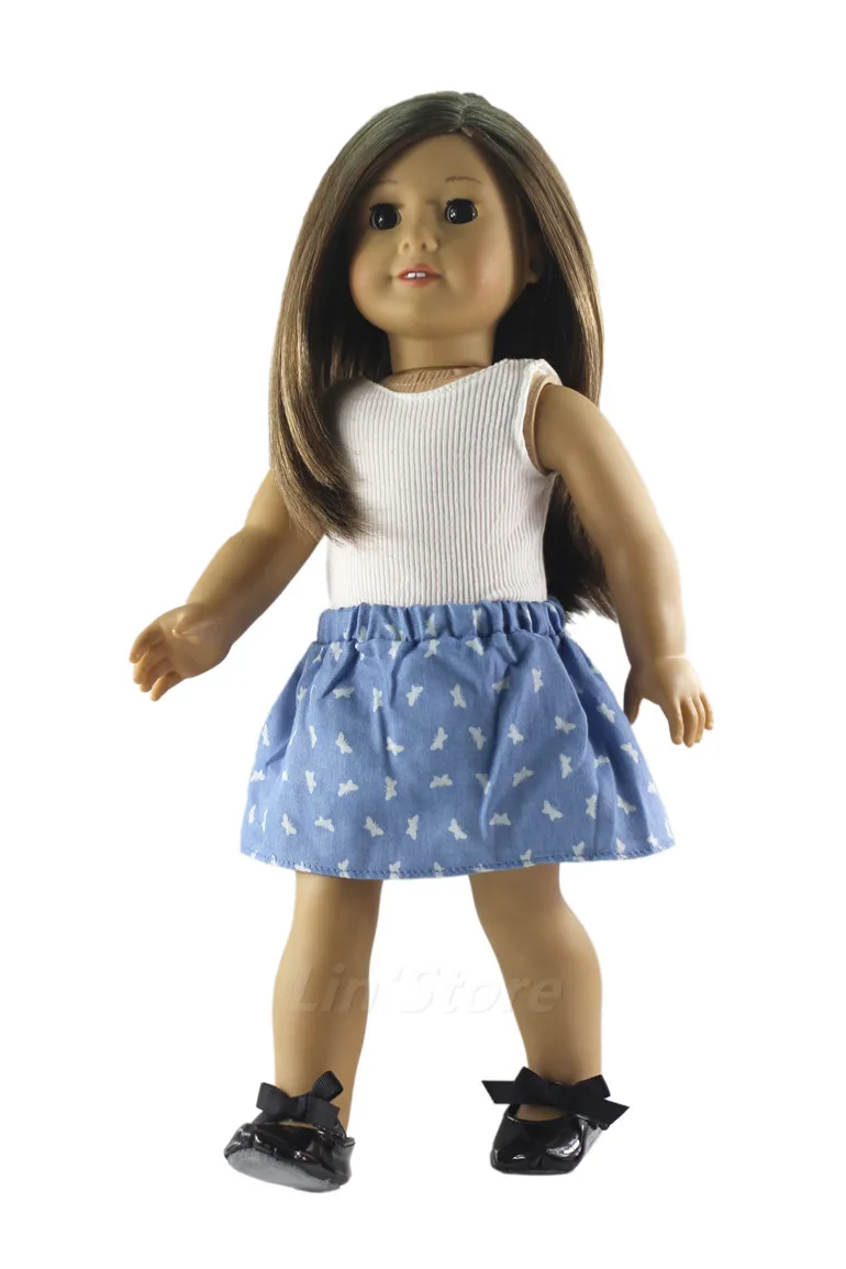 Набор из 6 предметов пальто жилет юбка сумка очки обувь для 18-дюймовой