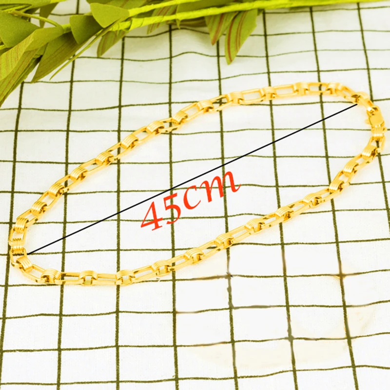 Женское Ожерелье индийская цепь большое Золотое ожерелье для женщин Африканское