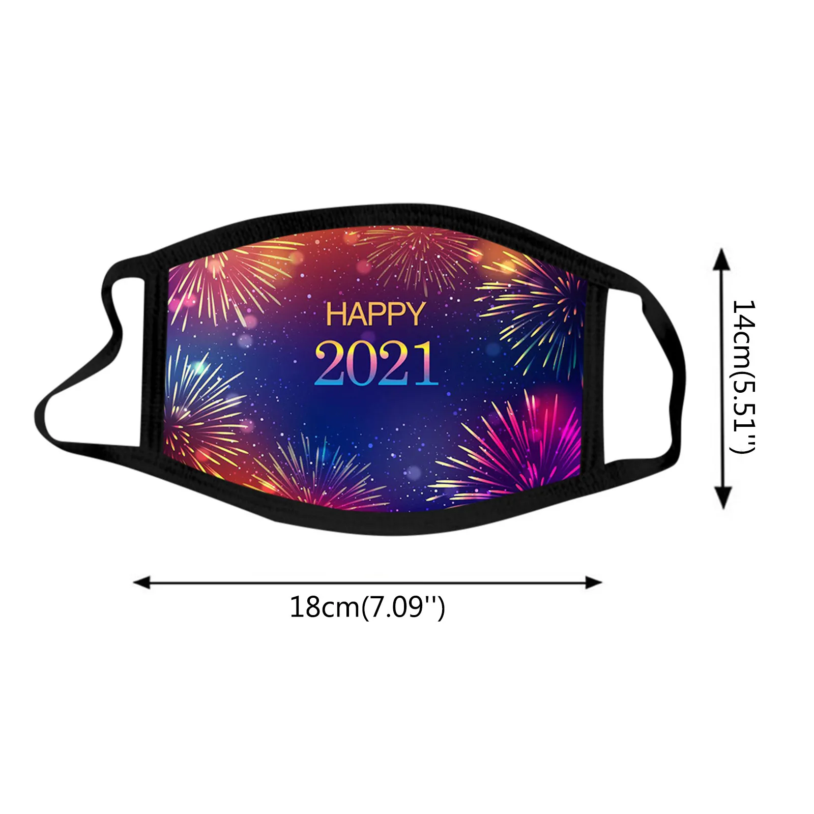 

2021 Happy New Years Adult Mask Washable Reusable Pollution Cover Face Mask Mondkapjes Mascherine Masque Mouth Mask Mascarillas