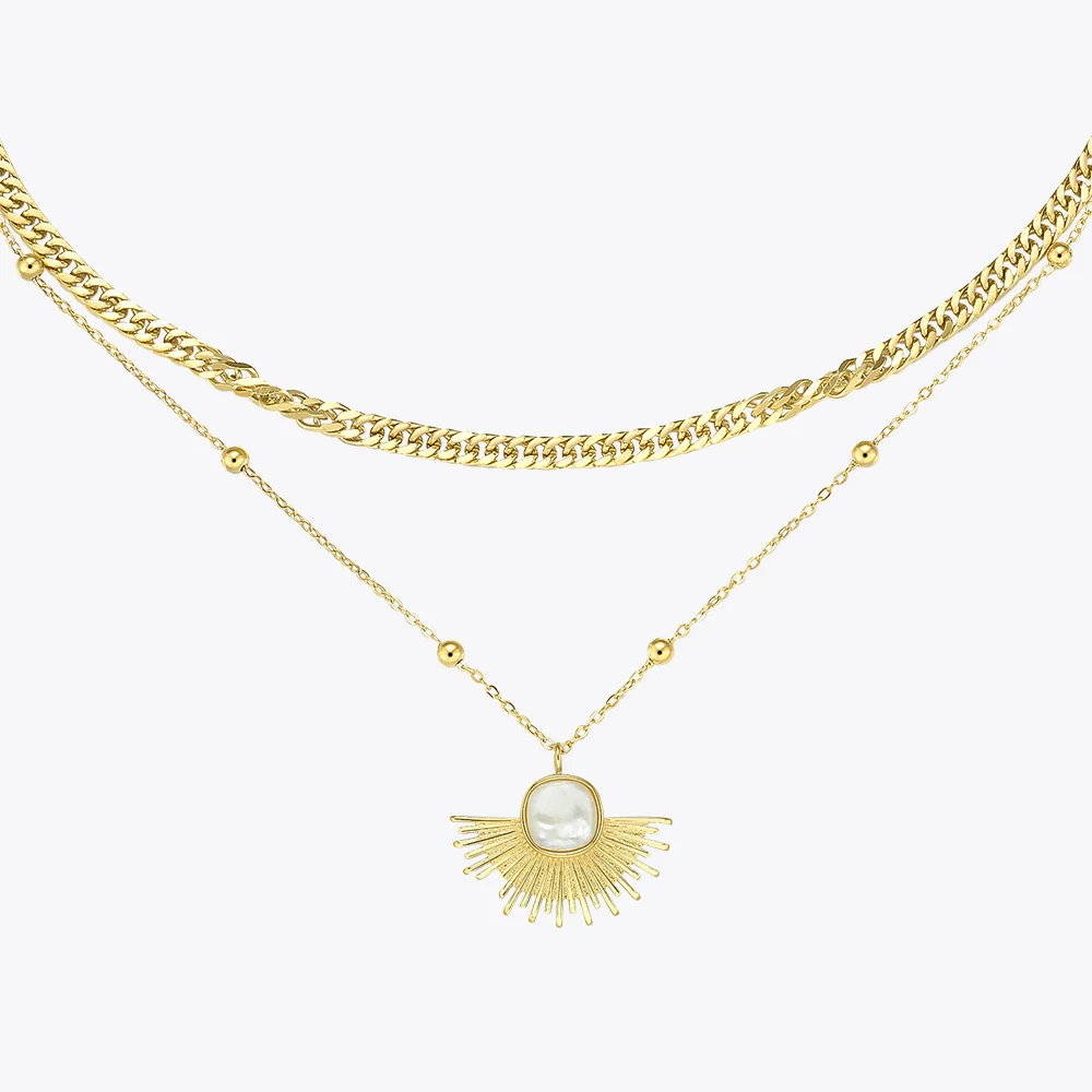 Женское ожерелье с подвеской ENFASHION из нержавеющей стали золотого цвета вечерние