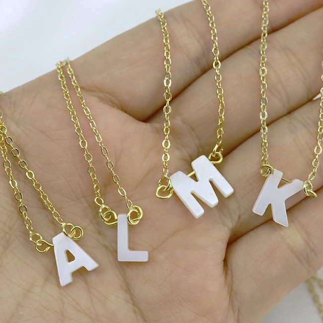 

50 Pcs Whith shell Necklace Natural shell charms neckalce
