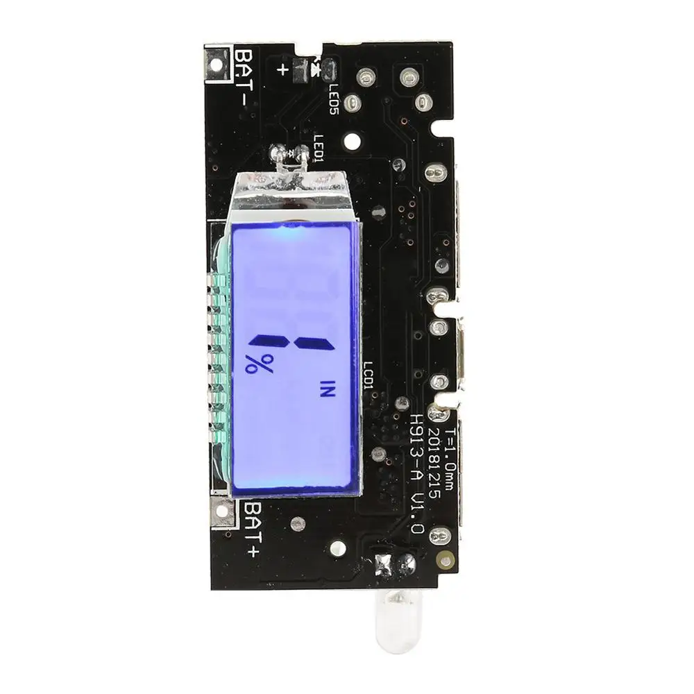 Двойной USB 5 в блок питания 18650 литиевая батарея зарядное устройство DIY модуль ЖК