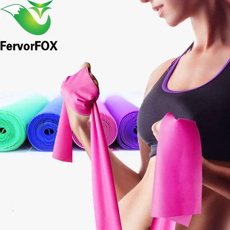 1 8 м x 3 см на растяжение кусок резины yoga band Прочный Спорт Фитнес тренировочный