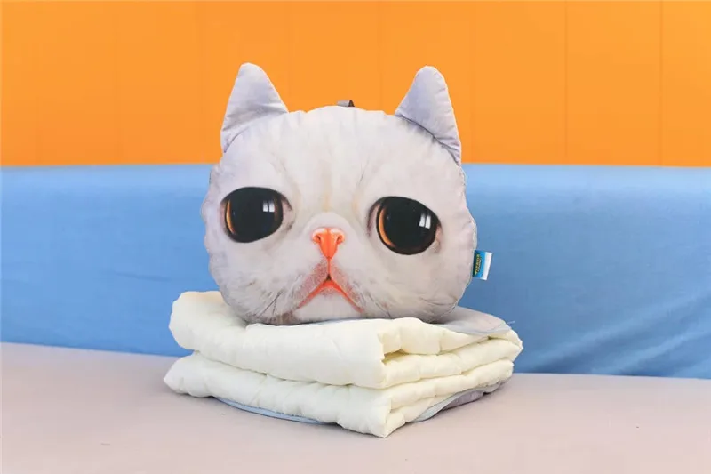 3D моделирование Шарпей мопс, собака, кошка, плюшевая игрушка, мягкая подушка Сибирского хаски, кондиционер, одеяло, подарок для девочек