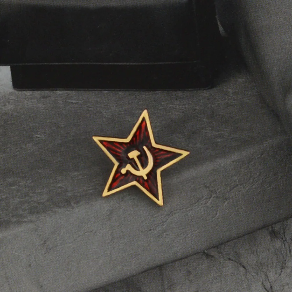 Red Star Hammer Sickle Communism Badges Symbol Pins Brooches Soviet Union Marxism Liberty Equality Logo Jewelry | Украшения и