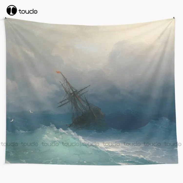 

Картина «корабль в Stormy Sea», гобелен, забавные гобелены, гобелены, одеяло, украшение, настенное покрытие