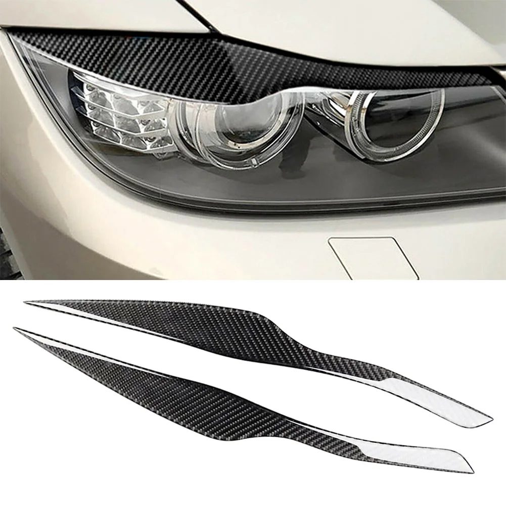 

Car Headlight Eyebrow Eyelid Cover Trims Decal For BMW 2004 2005 2006 2007 2008 3 Series E90 E91 Sedan Wagon Models