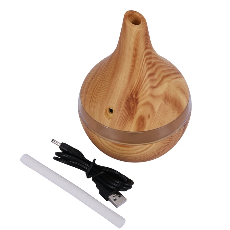 

300ml USB Electric Aroma Air Diffuser Wood Ultrasonic Air Humidifier Essential Oil Aromatherapy Cool Mist Maker For Home