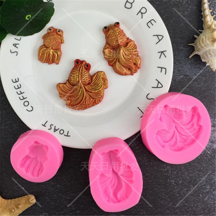 1 шт. DIY крестины рыбы силиконовая форма для фонданов шоколада кекса украшения