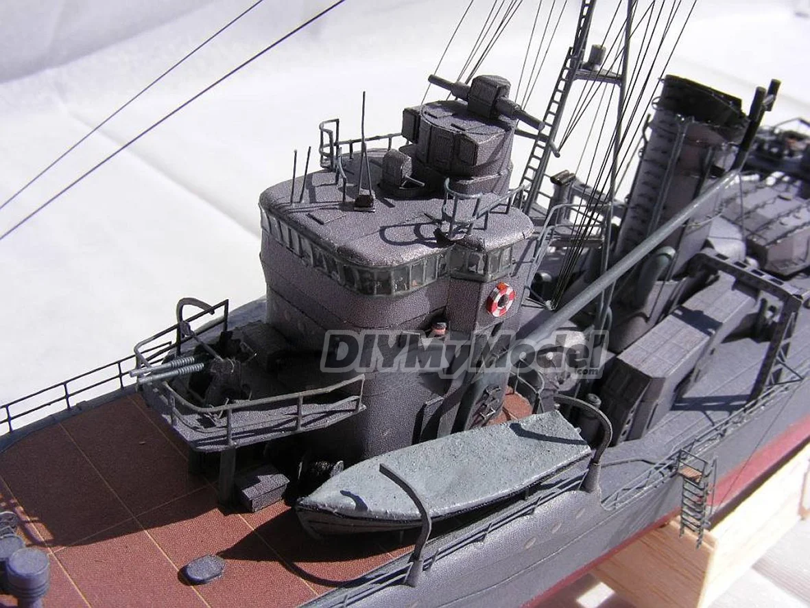 DIYMyModeI destructor japon&eacute;s Xuefeng 1:200, BRICOLAJE, manualidades, Kit de modelos de papel, rompecabezas de juguete hechos a mano, regalo, utillaje de pel&iacute;cula-5