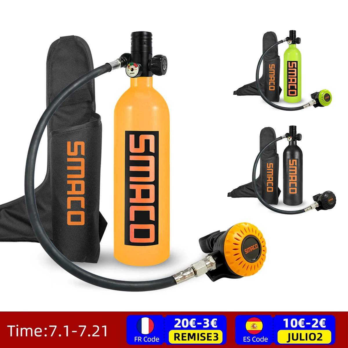 

Кислородный резервуар для подводного плавания на 1 л, оборудование для дайвинга, мини-бутылка, аксессуары для подводной рыбалки, охоты