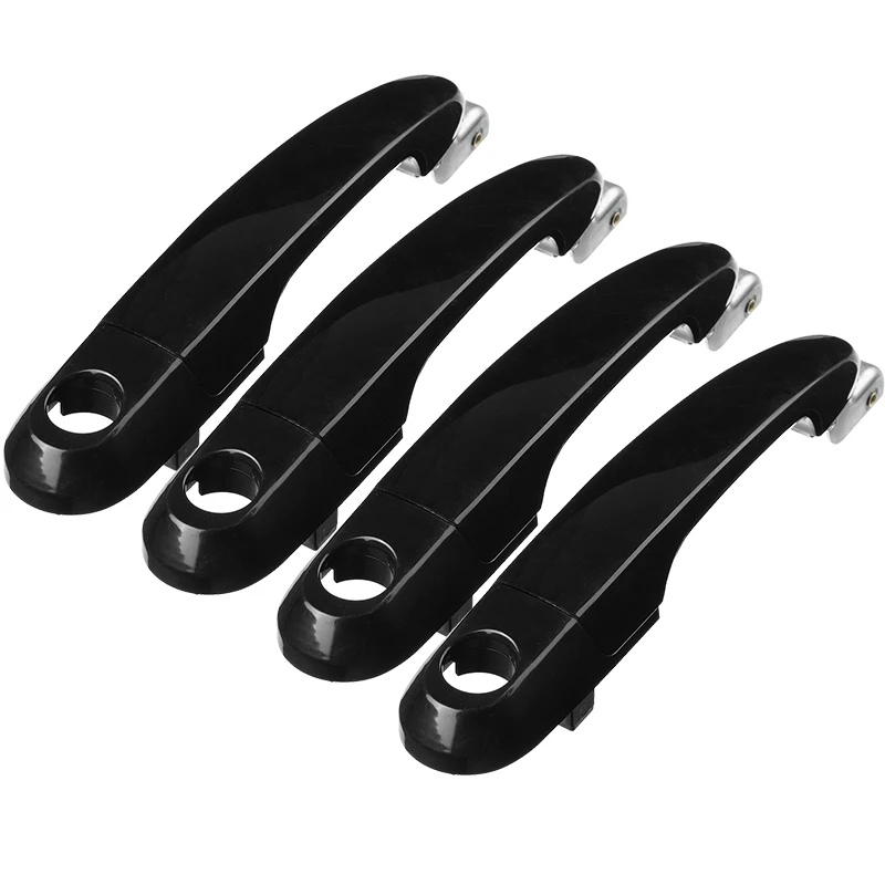 Автомобильный дизайн Передняя Задняя правая левая черная внешняя дверная ручка