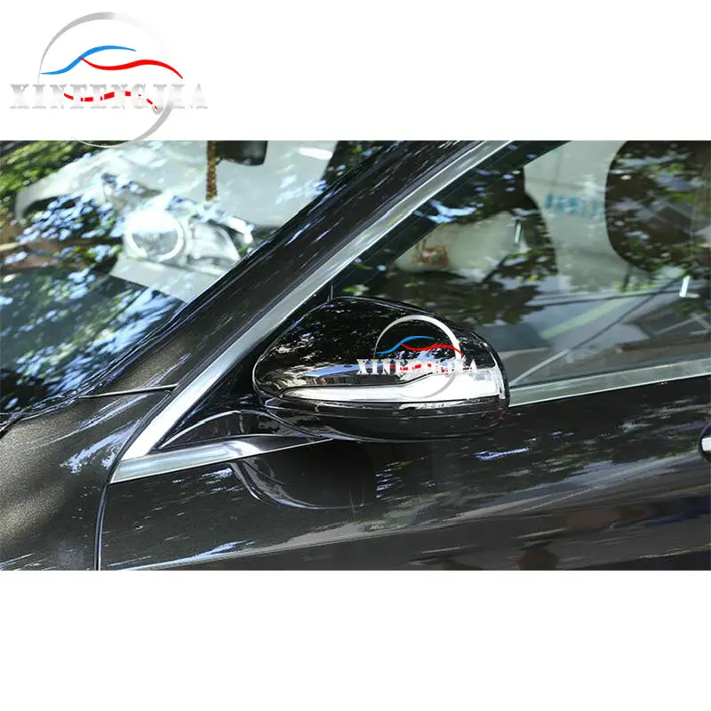 

For Mercedes-Benz new C E S GLC Class W205 X253 W213 15-19 2* Black Side Wing Mirror Rear view Cover Trim