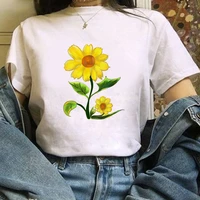 flower print t shirt harajuku 90s casual funny t shirt women ullzang short sleeve tshirt graphic top tees female