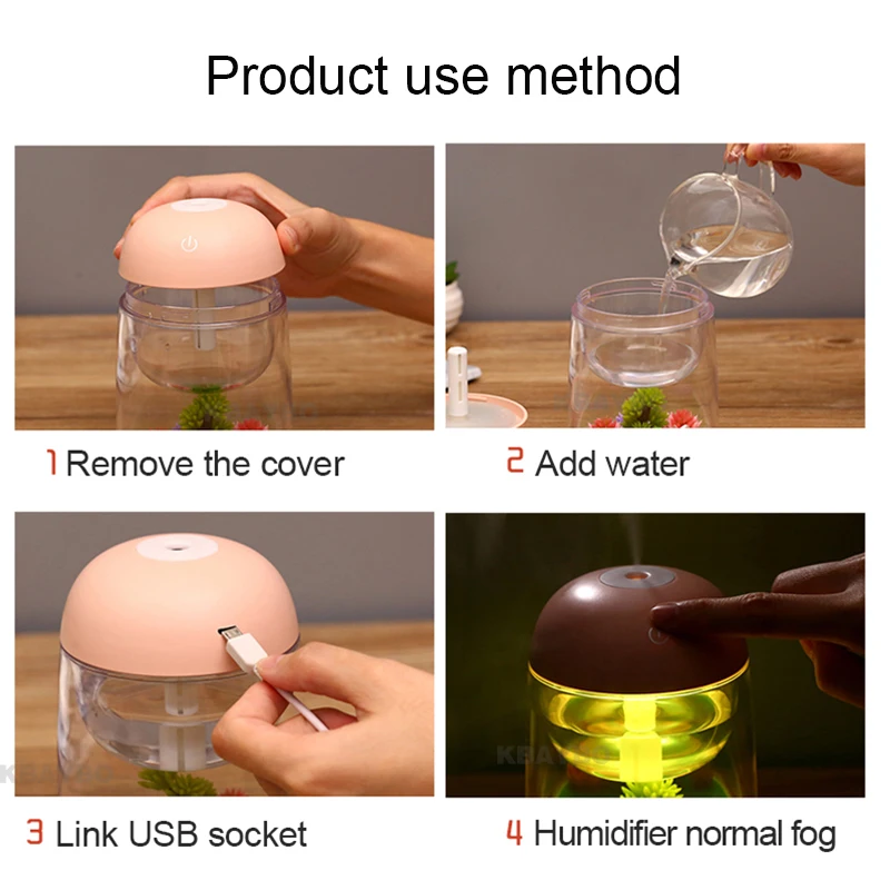 

Humidificador hogar Ultrasonic Air Aroma Humidifier for home LED Lights Aromatherapy Essential Oil Aroma Diffuser humificadores