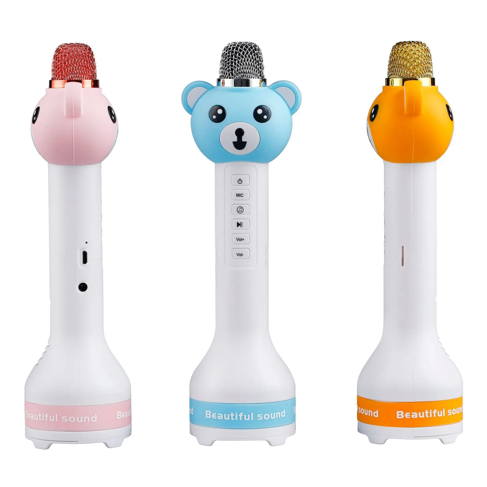

Wireless Bluetooth Microphone Mobile Phone Live Stereo Sound Card k Singing Microphone Audio Integrated Support TF Card