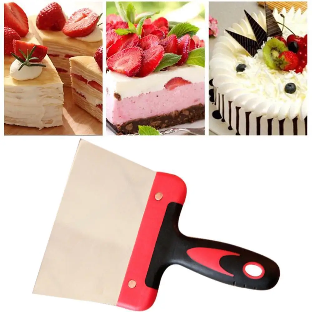 

kitchen Bakery Coating Spatula for Chocolate Scraper Steel Dough Scraper Baking Tools