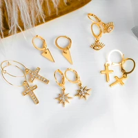 bicux new korean drop earrings crystal metal earrings for women geometric female dangle earrings 2020 fashion wedding jewelry