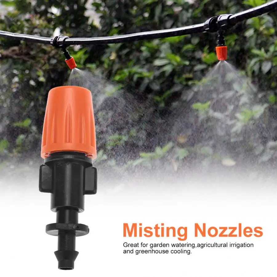 50pcs/set Adjustable Garden Drip Irrigation Misting Nozzles Micro Flow Sprinkler Head Atomizer Tool | Инструменты