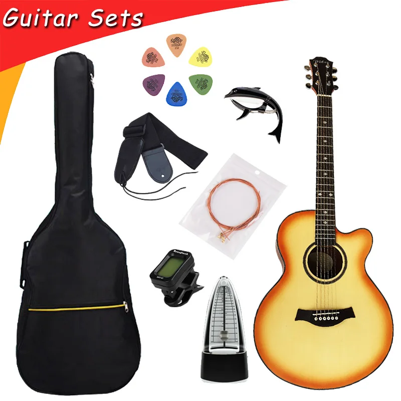 Горячая продажа 40 дюймов Акустическая гитара для применения студентами