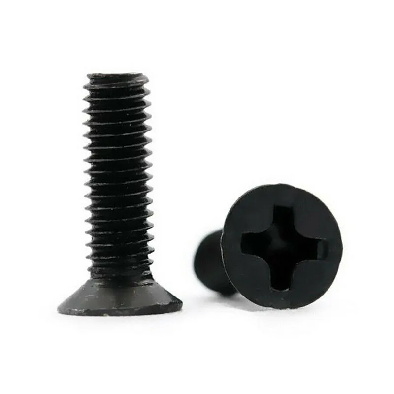 

Countersunk Head Screws Black Zinc Plated Phillips Flat Bolts Screw M2 M2.5 M3