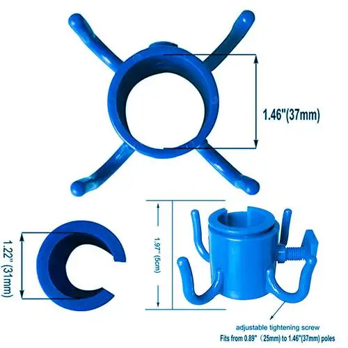 2 шт. крючок для пляжного зонта четыре ножки крючки садового пластиковая вешалка
