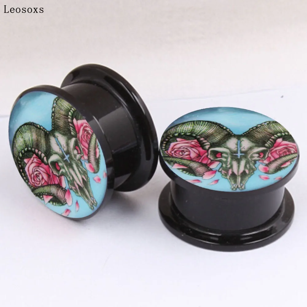 

Leosoxs 2pcs Fashion Explosion Style Cross Horn Ear Amplifier Piercing Jewelry