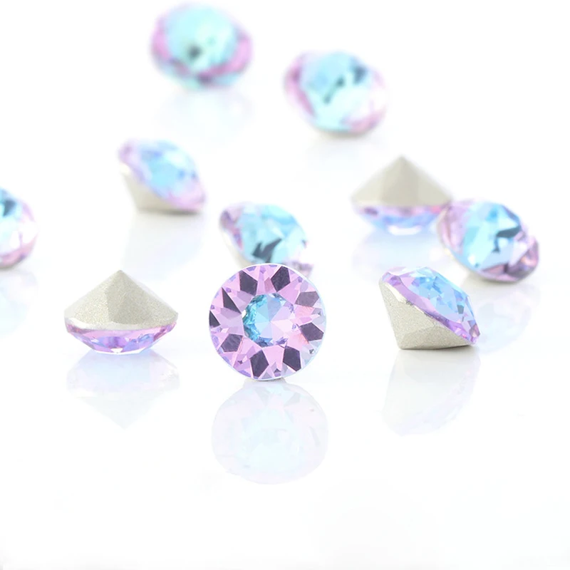 Зеленые стеклянные изумрудные круглые стразы 5 мм хрустальные камни горячей