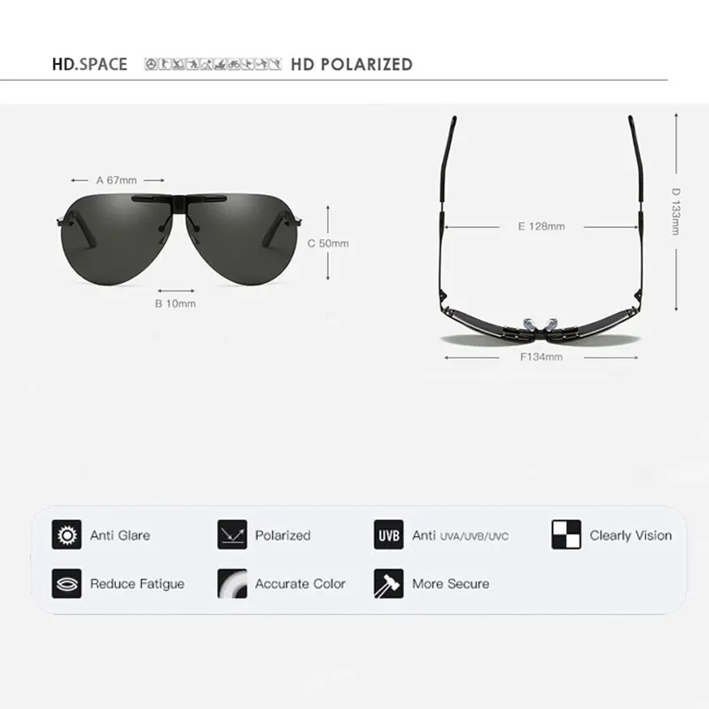 HDclear поляризационные солнцезащитные очки для мужчин рыбацкие вождения