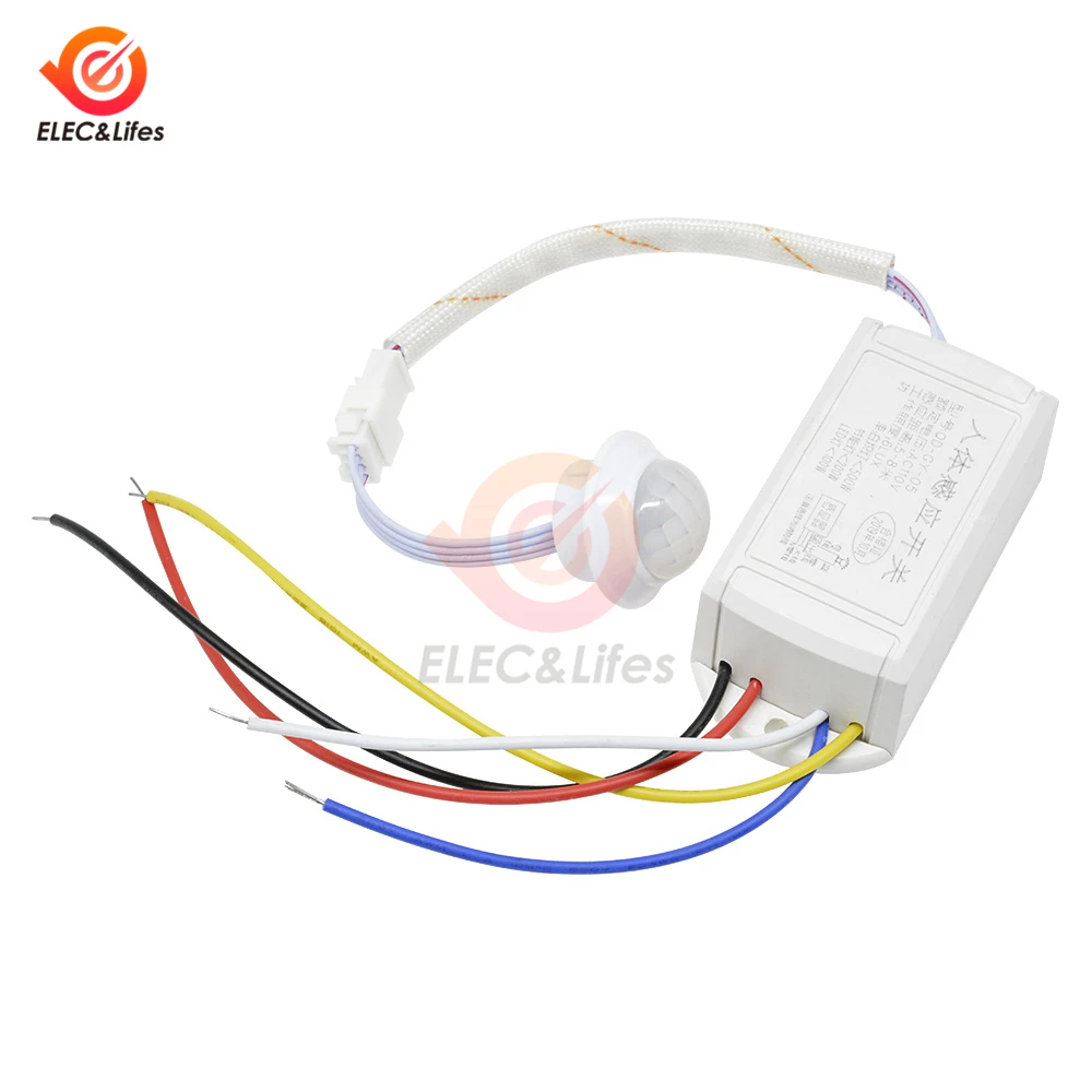 

AC 110V 220V PIR IR Infrared Body Motion Sensor Switch Automatic LED Lamp Light Control Switch ON-OFF Energy Saving switches