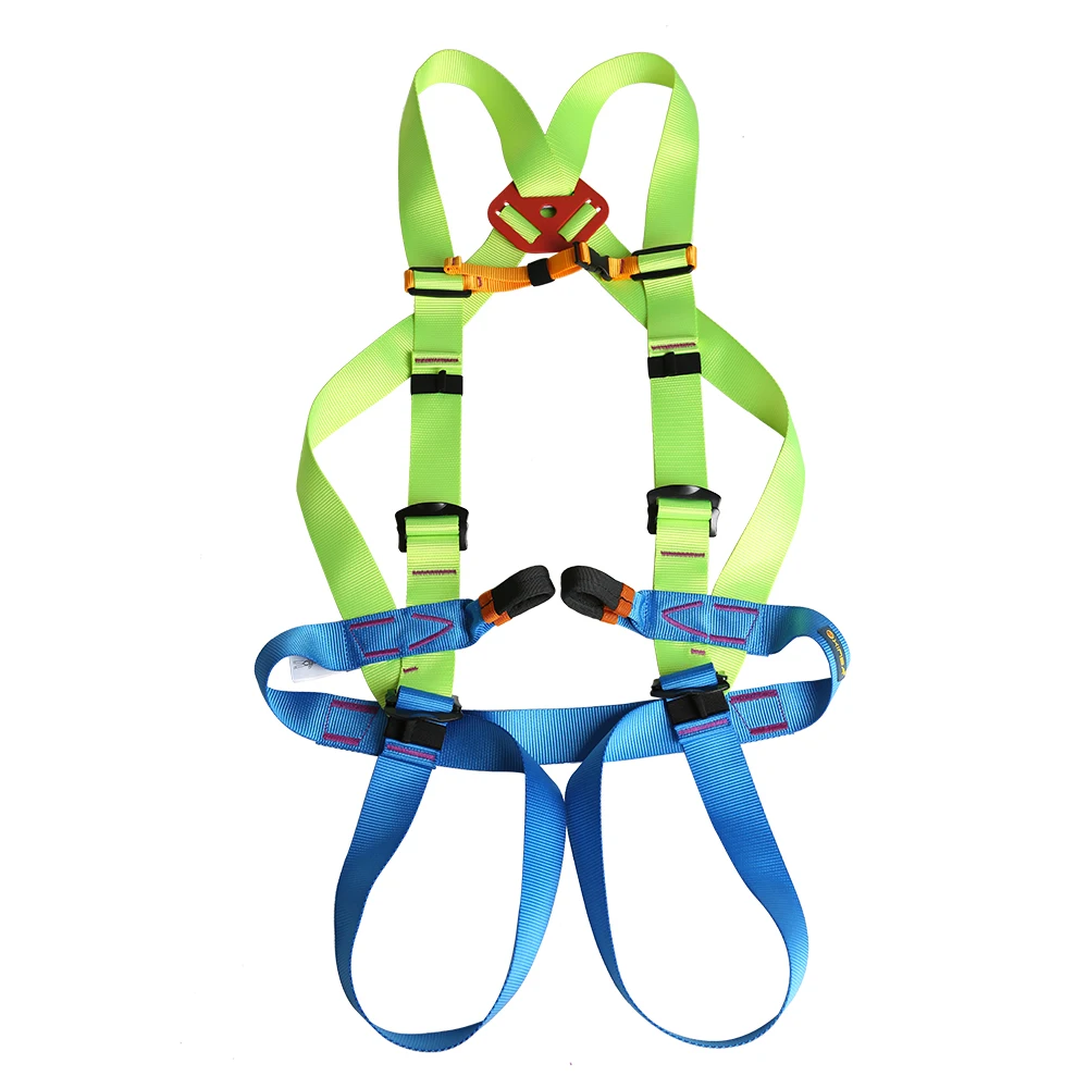 Green Abseiling скалолазание Zipline спуск всего тела Защита от падения жгут оборудование - Цвет: Green
