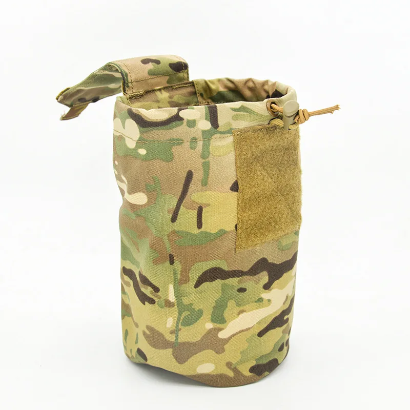 Outdoor Tactical Mini Foldable Magazine Drop Dump Pouch Tactical Vest Molle Pouch Storage Bag Multicam