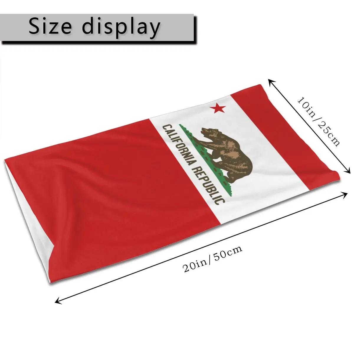 Калифорнийский Флаг США волшебный шарф Шейная маска для лица унисекс бесшовные