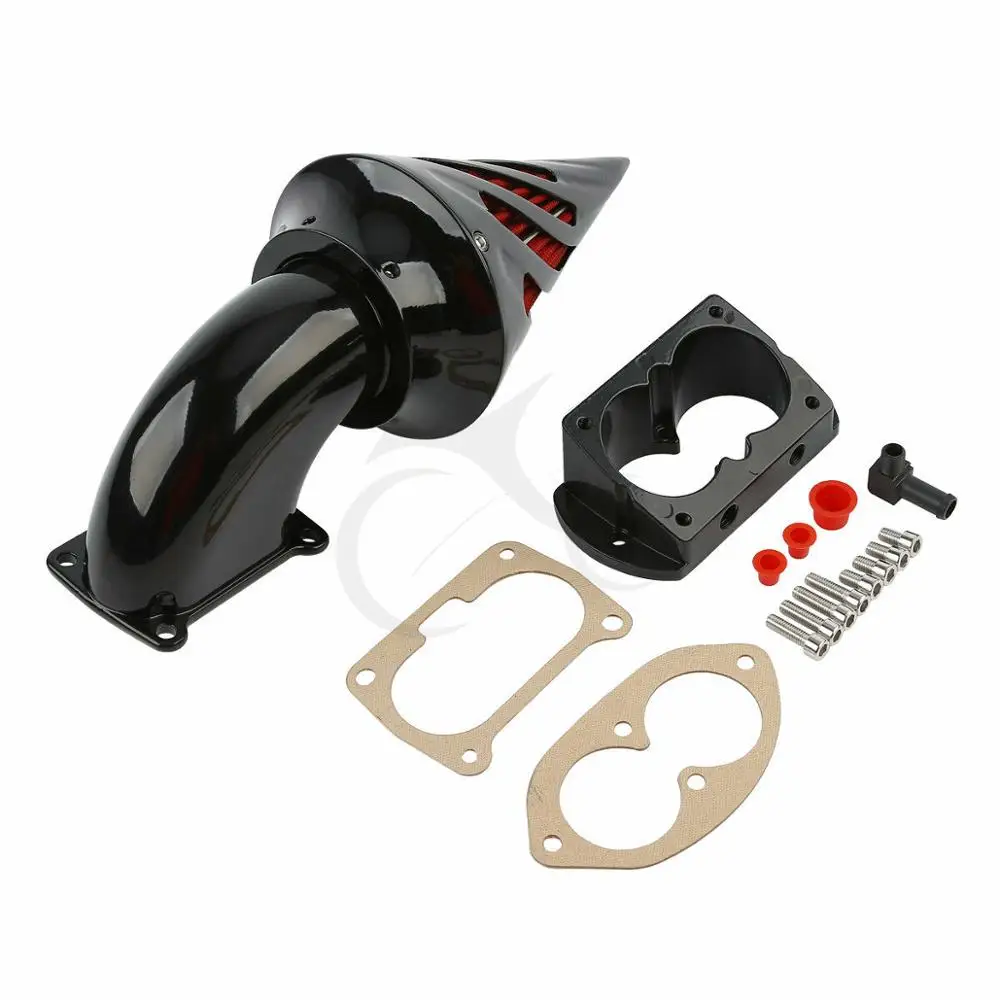 Мотоцикл черный/хром Спайк воздухозаборник фильтр очиститель для Kawasaki Vulcan 1600 1500