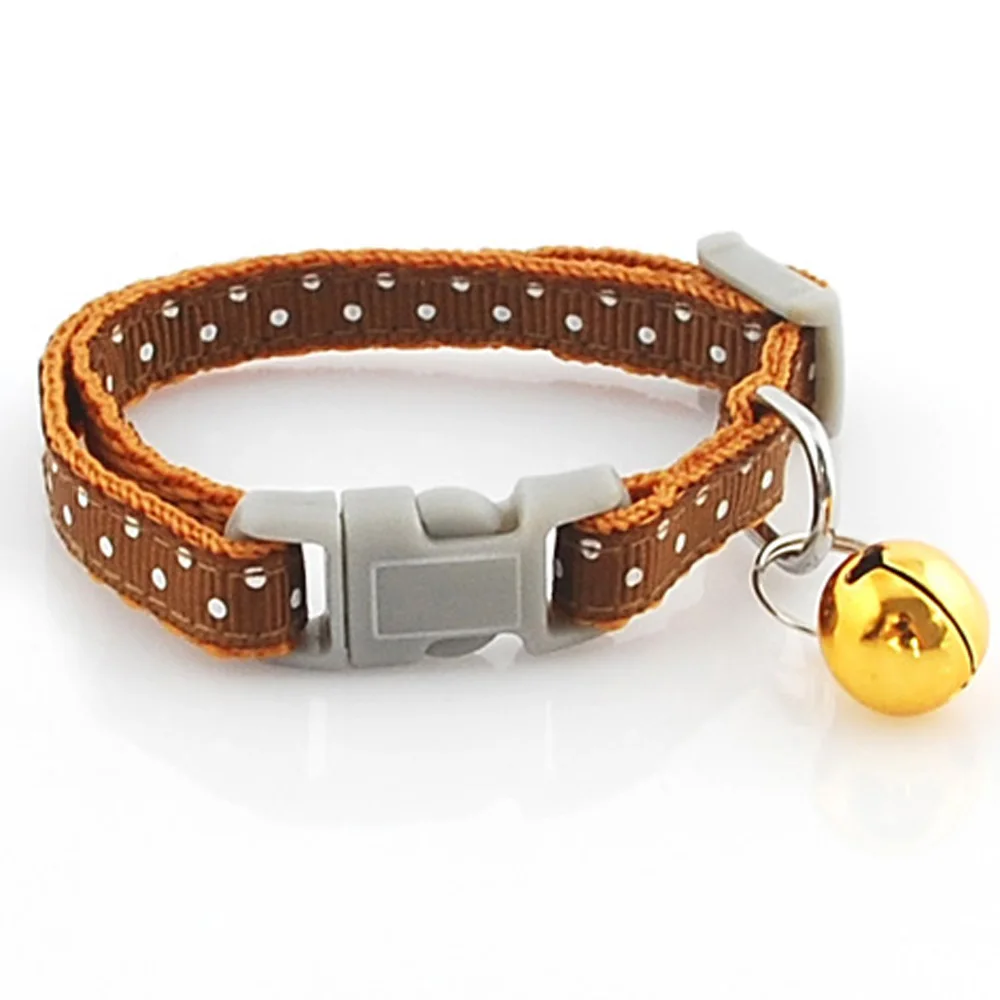 (108 шт./лот) оптовая продажа 3 размера нейлоновые колокольчики в горошек для собак