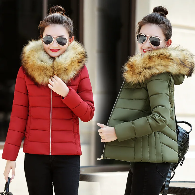 2019 Top Fashion Limited Full Slim Cotton Jacket Heavy Hair Female Cotton-padded Coat Winter Women | Женская одежда