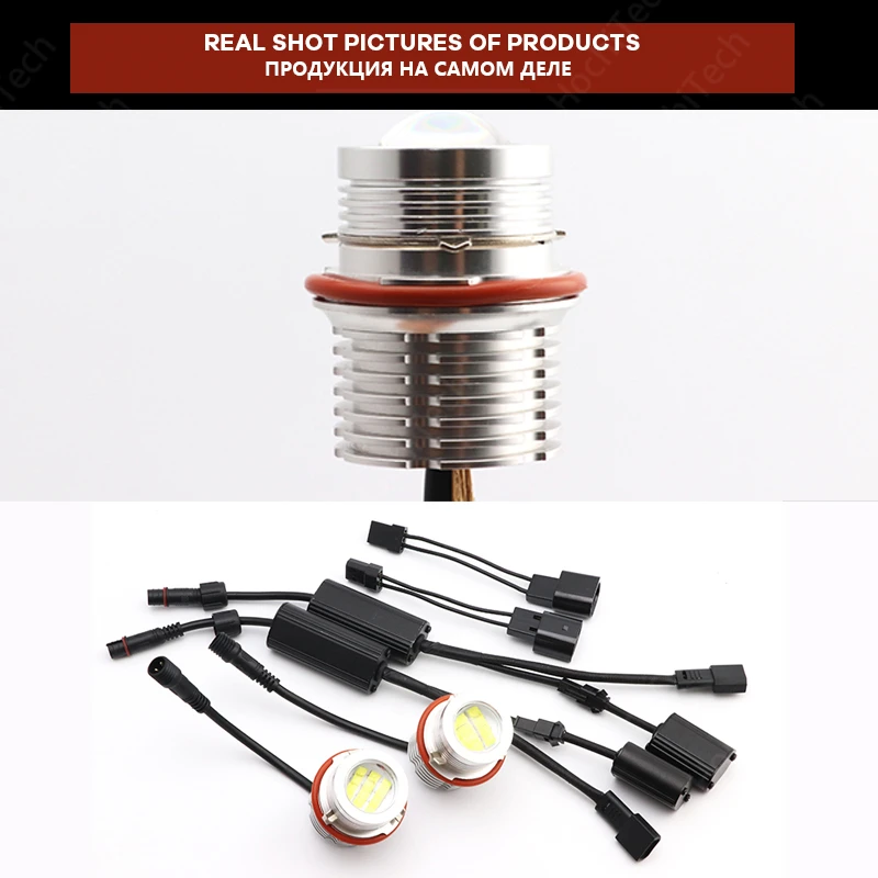 

120W 6000K White High Quality Angle Eyes LED Marker HALO Ring Light Bulb for 06-08 BMW 6-series E63 E64 M6 Super Bright