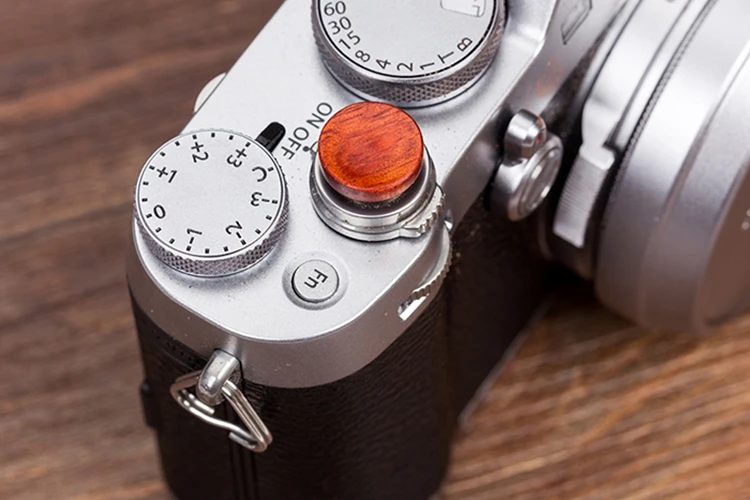 Деревянная вогнутая кнопка спуска затвора для Fujifilm X100V XT4 X100F XT30 20 XPRO2 XE3 M10P Fuji
