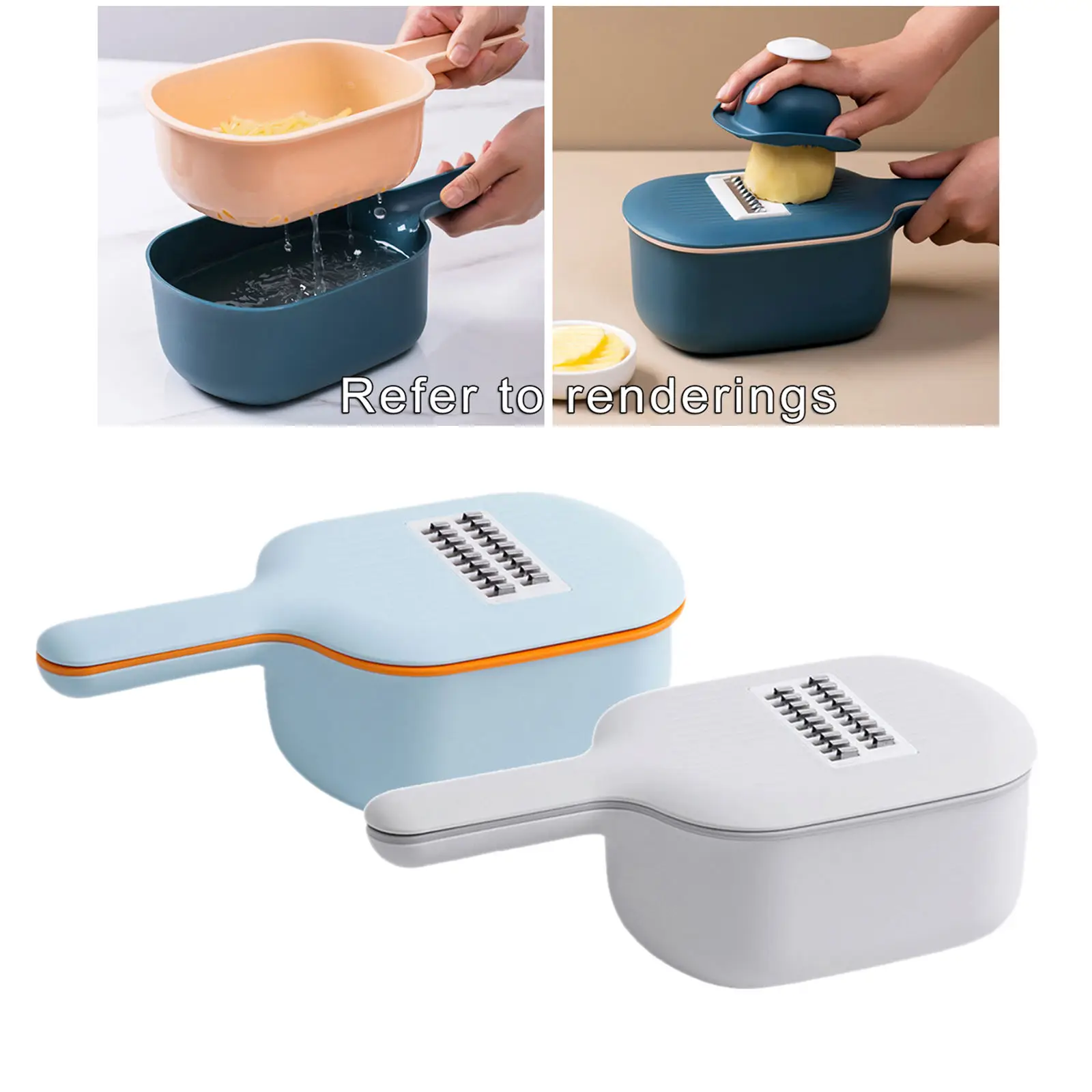 Многофункциональная овощерезка терка резак для овощей еды с 4 лезвиями контейнер