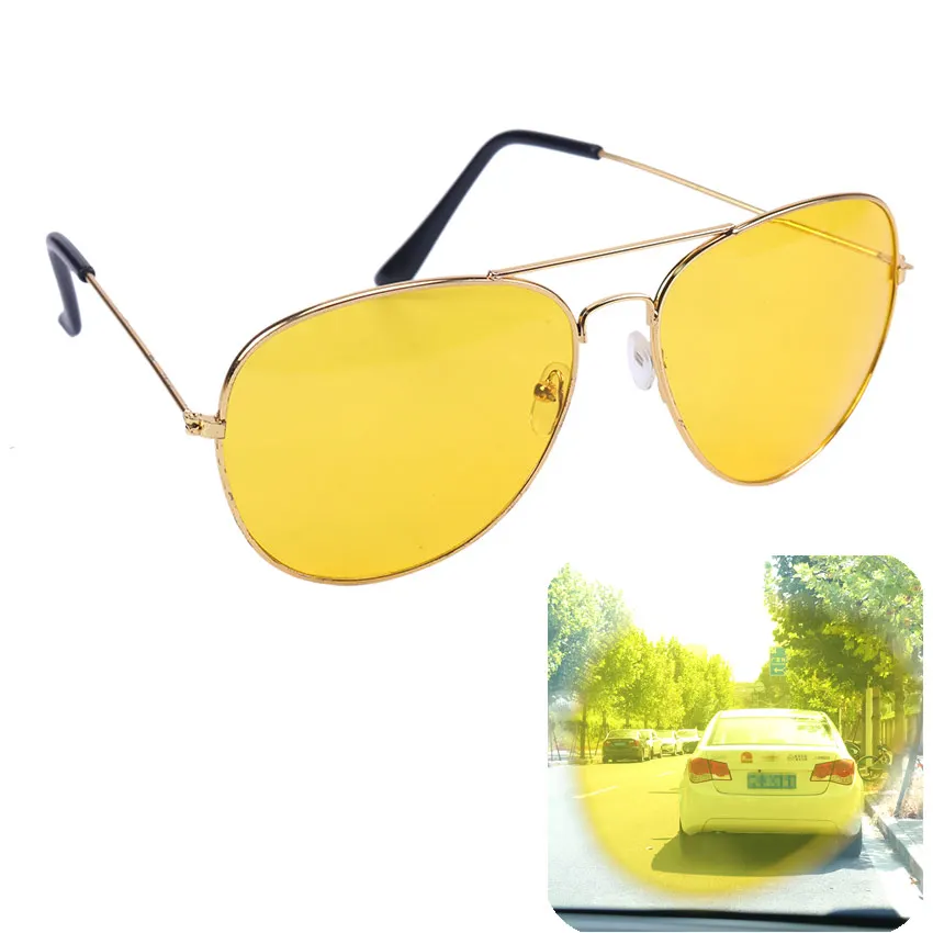 

1PC Goggles Anti Polarized Sunglasses Copper Alloy Drivers Night Vision Goggles Polarized Driving Glasses Auto Accessories