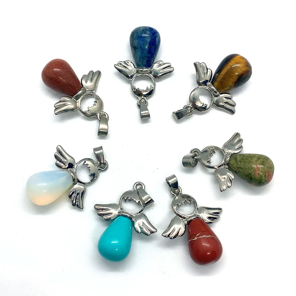 1 шт. серьги-подвески с натуральным камнем 25 х34 мм | Украшения и аксессуары