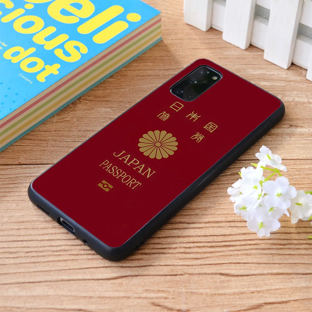 

For Samsung Galaxy Japanese Passport Soft TPU border Samsung Galaxy Case
