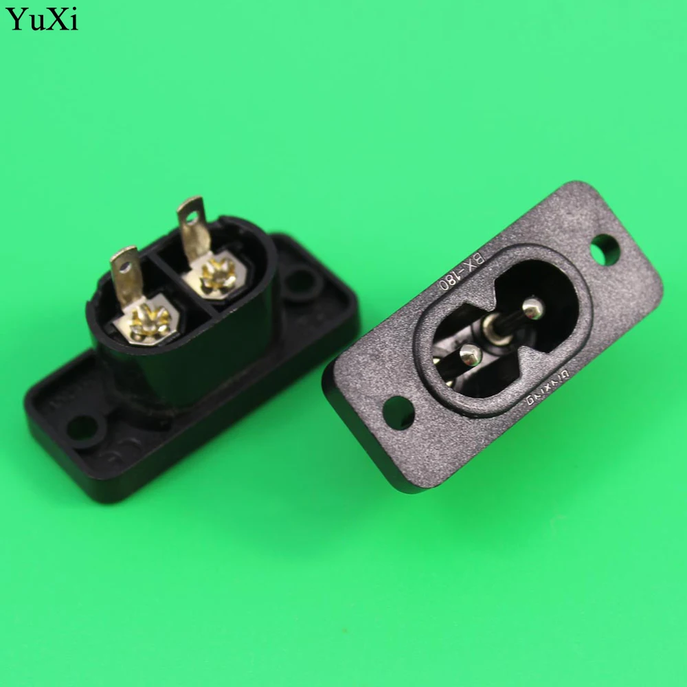 Штепсельная Вилка YuXi IEC320 C8 250 в а черного цвета | Компьютеры и офис