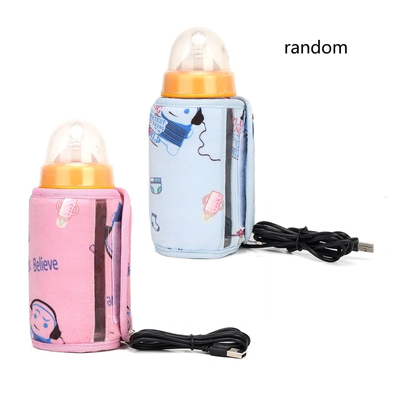 USB Milk Water Warmer Travel Stroller Insulated Bag Newborn Infant Portable Bottle Feeding Warmers D0AF
