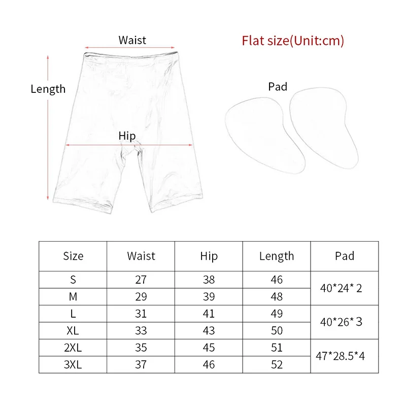 

Women Boxer Shorts With Sponge Hip Pad Breathable Resilient Underwear Butt Enhancer Pads Shaping Panties Reusable Accessories